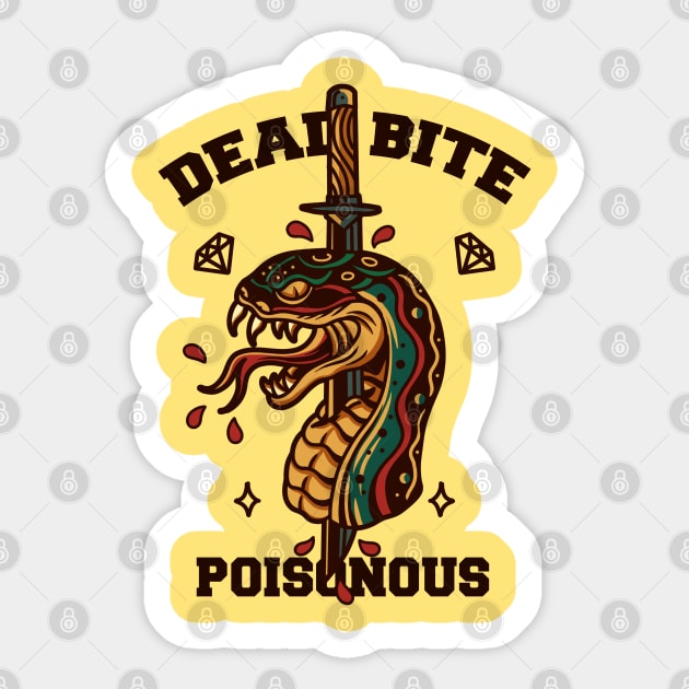 snake and dagger Sticker by donipacoceng